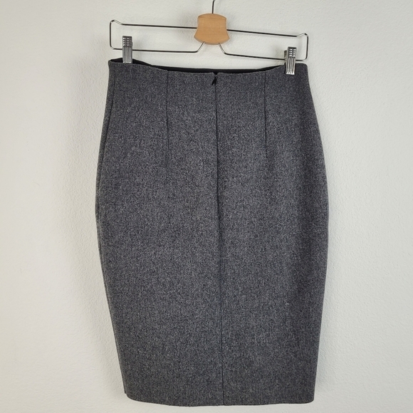Tish Cox classic gray wool midi skirt - Picture 6 of 7